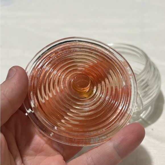 Vintage Glass Powder Jar with Lid - Picture 5 of 8